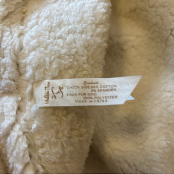 Matilda Jane Reversible Vest with black gray plaid and faux fur size Large - Picture 8 of 9